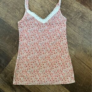 Old Navy floral ribbed top